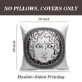 thumbnail image 2 of LALILO Throw Pillow Covers Greek And God Antique Art Greek Aged Ancient Cushion Cover 18" x 18", 2 Pack, 2 of 6
