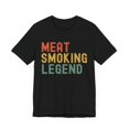 thumbnail image 3 of Meat Smoking Legend retro pitmaster meat smoker meat lover tshirt cookout, 3 of 7