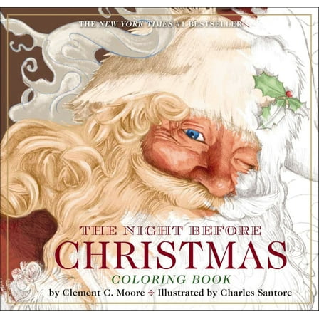 The Night Before Christmas Coloring Book Walmart Exclusive