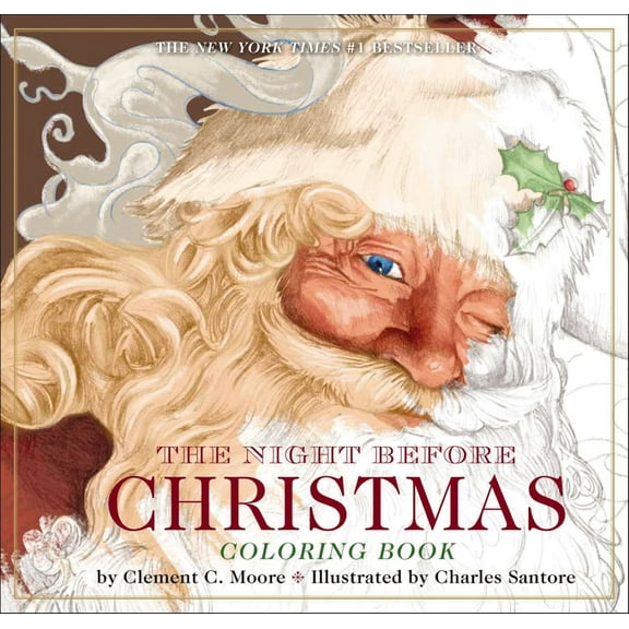 The Night Before Christmas Coloring Book Walmart Exclusive