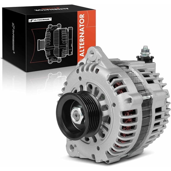 A-Premium Alternator Compatible with Nissan Murano 2003-2007, Maxima 1995-2000/2002-2003 & Infiniti I30 1998-2000, I35 2002-2004, 12V 110A 6-Groove Pulley Clockwise, Replace# 231000L701, 231005Y700