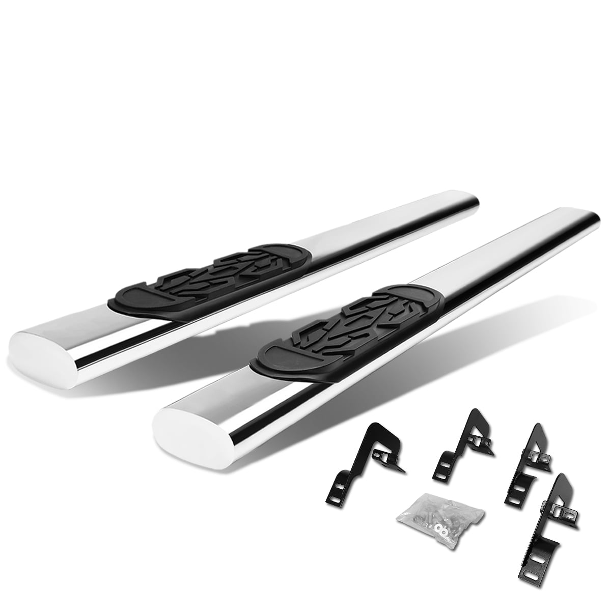 DNA Motoring 6" Nerf Bars For 0414 Ford F150 Standard Cab Stainless Steel