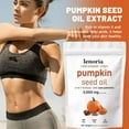 thumbnail image 3 of 4PACKS LENORIA Pumpkin Seed Oil 3000mg|180=900Capsules|ColdPressed|-, 3 of 5