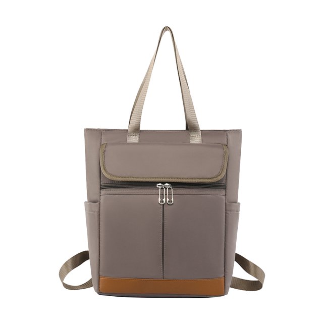 Mochila Oxford impermeable para mujer, bolsa de viaje para mujer de gran capacidad para ordenador portátil (caqui) Likrtyny Para Estrenar