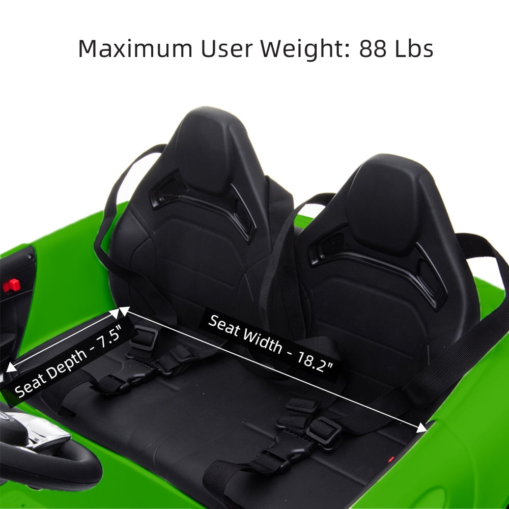 Kepooman Electric Car for Kids Car LZ-920 Dual Drive Battery 12V 2.4G Remote Control, Green Kepooman Electric Car for Kids Car LZ-920 Dual Drive Battery 12V 2.4G Remote Control, Green