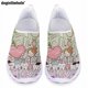thumbnail image 1 of Zapatos planos casuales con estampado de enfermera de dibujos animados degradados de Doginthehole, nuevos zapatos de enfermería de moda para damas, zapatos de malla ligeros y transpirables, 1 of 5