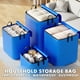 thumbnail image 1 of Bolsa de almacenamiento tejida de gran capacidad | Manta impermeable a prueba de humedad Organizador de ropa de edredón | Bolsa portátil y duradera para mudanzas y equipaje | Dispositivo de mano, 1 of 2