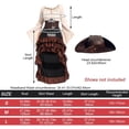 thumbnail image 4 of Vjnyvs Pirate Buccaneer Tops Shirt Skirt Corset Waist Belt Victorian Halloween Women Punk High Low Skirt Outfit, 4 of 7