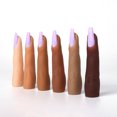 thumbnail image 3 of Práctica de uñas Práctica Mano Bendable Fake Fingerna Fake Fake For Starters Imprimir Capacitación Maquillaje Salón Joyas Soporte Soporte Soporte de Halloween Precs Tipo 6 Monstrate CE001601-06, 3 of 7