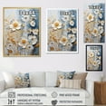 thumbnail image 4 of Designart "Botanical Delights Of Wildflowers II" Wildflowers Floater Framed Wall Art Living Room, 4 of 5