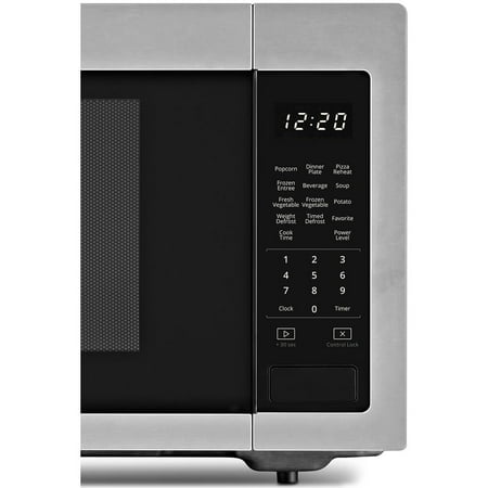 Whirlpool - 1.6 Cu. Ft. Full-Size Microwave - Stainless Steel