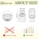 thumbnail image 5 of Portavelas Glasseam de cristal transparente, juego de 10, 5 of 6