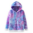 thumbnail image 4 of Clearance LYXSSBYX Winter Jackets Women Plus Size Fashion Woman Long Sleeve T-Shirt Printing Hooded Loose Blouse Tops, 4 of 7