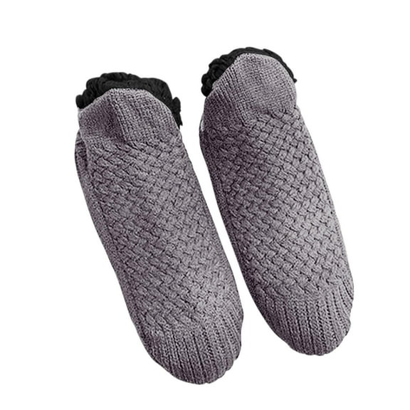 LckLvx Warm Slipper Socks for Women Winter Indoor Non-Slip Thick Fleece Lined Home Socks Fuzzy Thermal Floors Socks