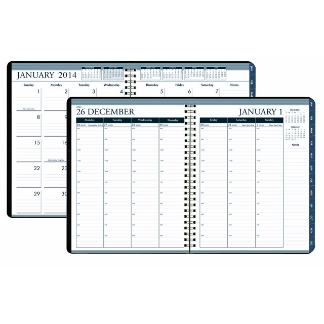 House of Doolittle Weekly/Monthly Planner 12 Months January 2014 to December 2014, 8.5 X 11 Inches, Weekly Monthly Format with Tabbed Monthly Index, Recycled (HOD28302)