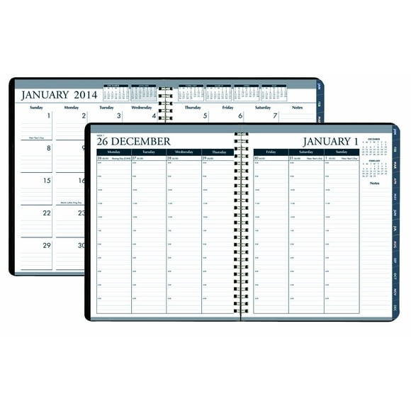 House of Doolittle Weekly/Monthly Planner 12 Months January 2014 to December 2014, 8.5 X 11 Inches, Weekly Monthly Format with Tabbed Monthly Index, Recycled (HOD28302)
