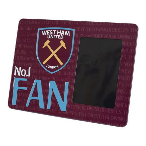 West Ham United FC No. 1 Fan Metal Embossed Photo Frame