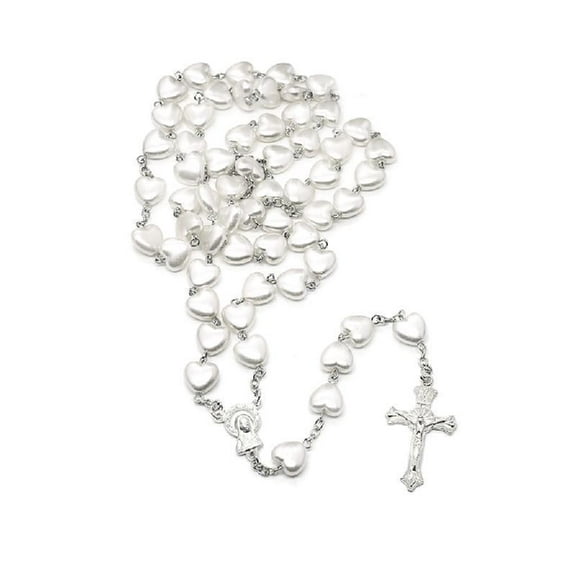 Catholic Prayer Beads High Quality Love Heart Christ Prayer Rosary Necklace