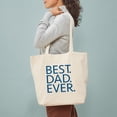 thumbnail image 3 of CafePress - Best. Dad. Ever. Tote Bag - Unisex Canvas Tote Bag, Beige, 1-Piece, 3 of 7