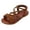 Brown, variant on Toddler Sandals Big girl and Toddler Girl Sandals with Durable Leather and Glitter Straps, Summer Dress Shoes for Girls Brown,2.5