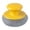 Yellow, variant on Plastic Mesh Non-Scratch Scouring Pad,Plastic Dish Scrubbers with Short Handle,3.14X2.16 Inch Mesh Scouring Non Scratch Pads,Reusable Plastic Dish Pot Scrubbers for Kitchen Cleaning,Blue