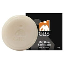 GBS 97% All Natural Shave Soap - Made in The USA - Creates a Rich Lather Foam for Ultimate Wet Shaving Experience (Bay Rum)