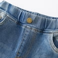 thumbnail image 5 of CPNG Girls Skinny Ripped Jeans Elastic High Waisted Stretch Slim Fit Distressed Jeans Skinny Denim Pants(Light Blue,12-13 Years), 5 of 8
