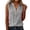 Grey, variant on vigerkar Womens Sleeveless Button Down Shirts Cotton Linen Tank Tops V Neck Dressy Casual Loose Blouses Business Work Tops (Orange, L)