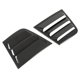 thumbnail image 2 of 2PCS Car Exterior Side Window Louvers Carbon Fiber Style Replacement for Dodge Charger 2011?2021Black, 2 of 5