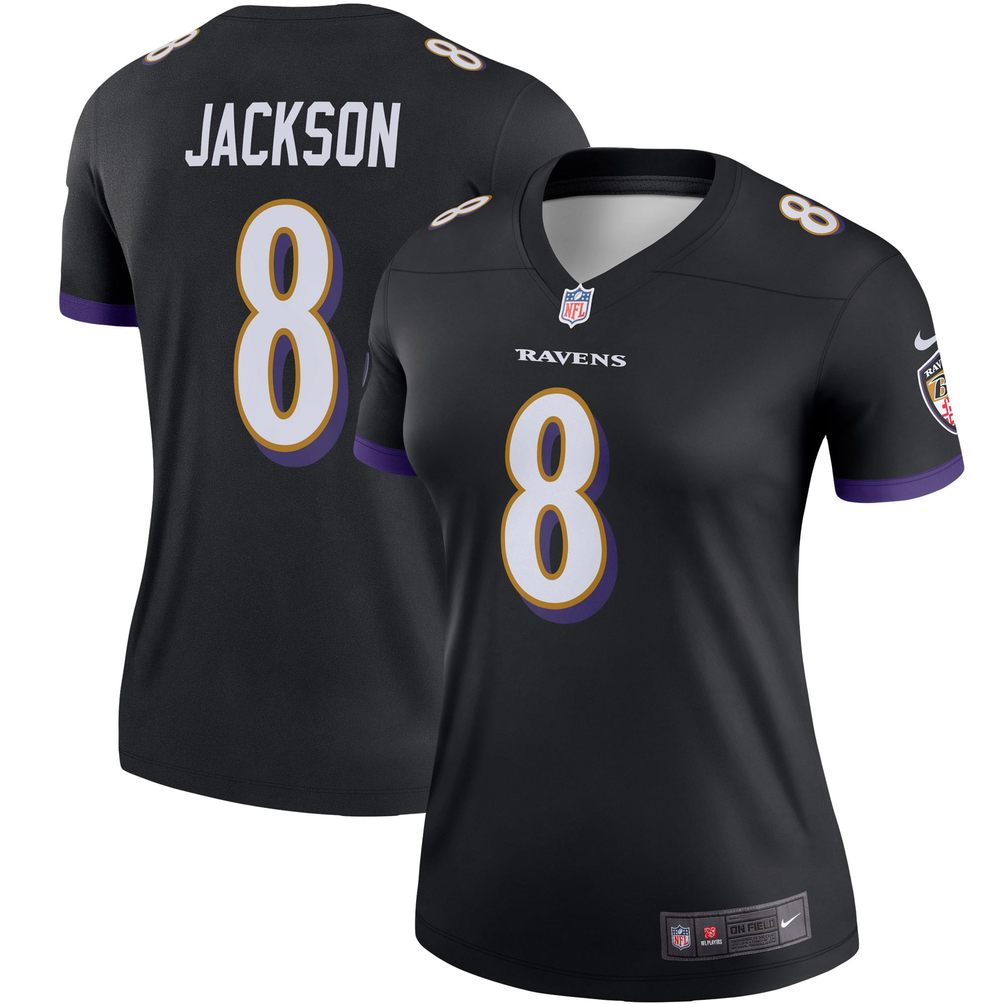 Lamar Jackson Baltimore Ravens Nike Women's Legend Team Jersey - Black ...