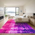 thumbnail image 3 of ODIKA 2'x3' Machine Washable Non-Slip Area Rug, Abstract Pink High Traffic Rug, Pink, 1019050, 3 of 7