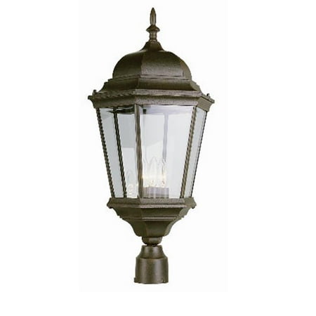 Trans Global Lighting 51001 Bk The Standard 3 Light Post Top Black Trans Global Lighting 51001 Bk The Standard 3 Light Post Top Black