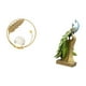 thumbnail image 5 of Escultura de con bola de cristal, figura de animal de metal, adorno de escritorio para interiores, estatua, soporte, pieza central decorativ, 5 of 8