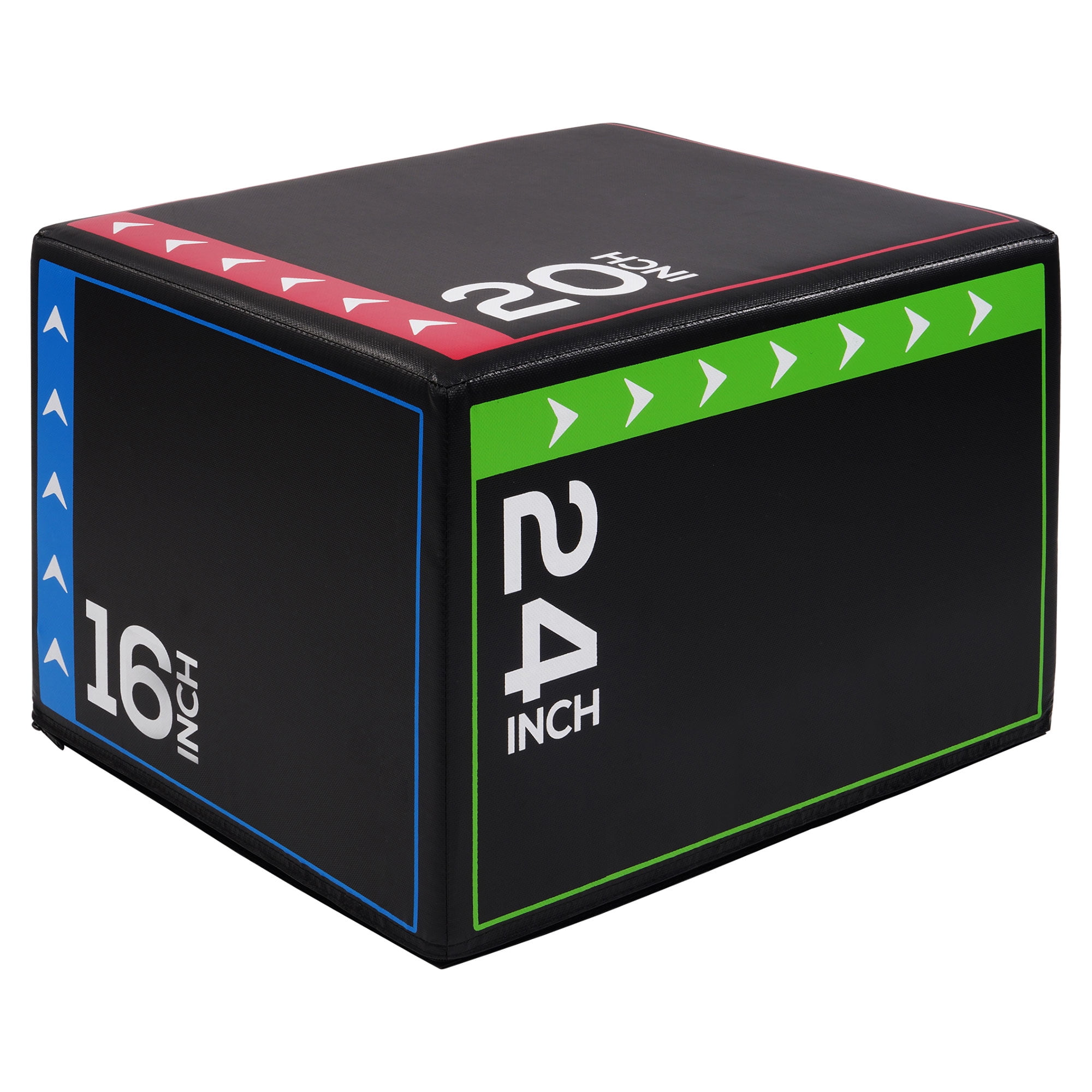 BalanceFrom, Foam Plyometric Jump Box, 16, 20, 24 inches