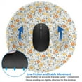 thumbnail image 4 of Disketp Floral1 Small Mouse Pad 7.9x7.9 Inches,Washable Round Mousepad for Office Laptop Computer,Non-Slip Rubber Base Mouse Pads for Wireless Mouse, 4 of 8