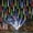 Multicolour-A, variant on Rain Lights, Meteor Lights,Meteor rain Lights 50cm 8 Tube Solar rain Lights with for Christmas Parties Wedding Christmas Tree