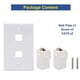 thumbnail image 4 of 1 Paquete de Placa de Pared Ethernet de 2 Puertos, Cat6 Hembra a Hembra Conector de Pared RJ45 Acoplador en LíNea Salida de Pared, Blanco, 4 of 5
