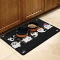 thumbnail image 3 of Pumpkin Spooky Dog Food Mats for Floors Happy Halloween Pumpkin Ghost Absorbent Water Non-Skid 17x30 Inch Pet Food Mat Pet Feeding Mat EcoFriendly Durable Pet Placemat, 3 of 7