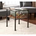 thumbnail image 3 of SEI Meuble Terrarium Table d'Appoint en Verre Noir, 3 of 6