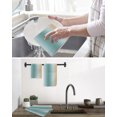 thumbnail image 5 of Teal Yellow Ombre Kitchen Dish Towels for Drying Dishes Set of 2, Farmhouse Modern Gradient Art Waffle Weave Microfiber Hand Tea Bathroom Towels Quick Dry & Absorbent Towel 15.7x23.6, 5 of 7