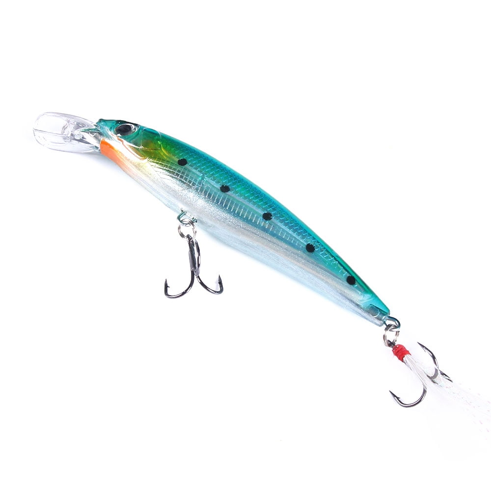 HENGJIA Fishing Lures Large Hard Bait Minnow VIB Lure with Treble Hook Life-Like Swimbait Fishing Bait Popper Crankbait Sinking Lure for Trout Bass Walleye Redfish