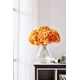 thumbnail image 2 of Nvzi Flores artificiales de hortensia de cabeza roja, 10 flores de seda de hortensia falsas para centros de mesa de boda, ramos de bricolaje, decoración floral para el hogar con tallos, 2 of 5