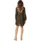 thumbnail image 3 of Vestido túnica de verano para mujer, cuello en V, informal, suelto, fluido, vestidos de cambio de columpio Fokelyi WMZL-2054-33, 3 of 5