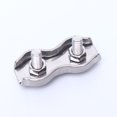 thumbnail image 2 of Lefu 10PCS Wire Rope Clamp Rope Connector Duplex Clamp Stainless Steel for Wire Rope, 2 of 8