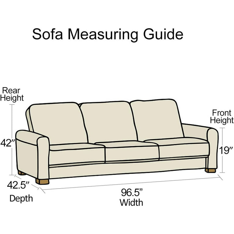 Swanna Plastic Thicker Clear Heavy-Duty Waterproof Sofa/Couch Cover - Protection Against Pets/Dog Clawing , Vinyl Sofa Slipover Furniture Protection
