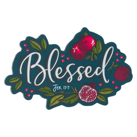 Christian Art Gifts Cute Decorative Inspirational Girls & Womens Bible Verse Fridge Magnet: Blessed