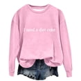 thumbnail image 5 of Tittly Sweatshirt for Women Womens Pullover Long Sleeve Sweatshirt For Women Crewneck Fleece Sweater Retro Fall Sweatshirt Crewneck Sweatshirts Women Graphic Sweatshirts for Women Pink S, 5 of 6