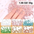 thumbnail image 2 of Uxcell 6Pcs Crushed Glass Chips High Luster Irregular Glass Chips 1.06 oz Transparency, Lake Blue, Roes Gold, Green, Red, Gold, 2 of 4