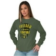 thumbnail image 5 of Freedom Fight Tactical American Flag Long Sleeve TShirt Men Women Brisco Brands L, 5 of 6