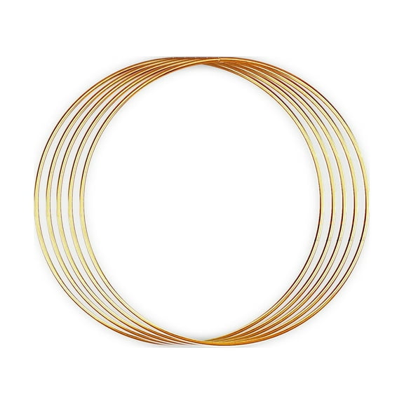 Metal Gold Rings (9 inch, 1 Pack)